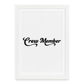 2541614 16037667 Crew Members - Framed poster (27 × 37 cm) - white - Front