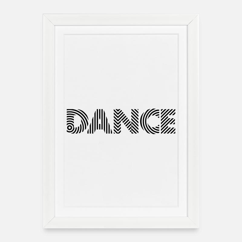 Dance - Hypno - Affiche encadrée (27 × 37 cm) - blanc
