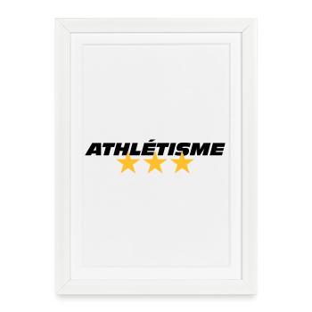Athlétisme - Affiche encadrée (27 × 37 cm) - blanc - Devant