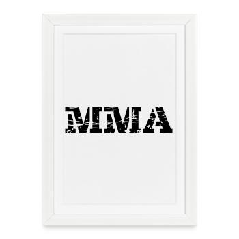 MMA - Framed poster (27 × 37 cm) - white - Front