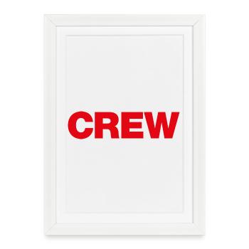 Crew - Gerahmtes Poster (27 × 37 cm) - Weiß - Vorne