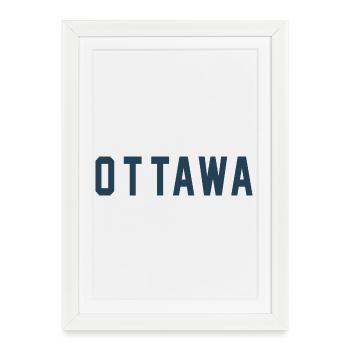 Ottawa - Affiche encadrée (27 × 37 cm) - blanc - Devant