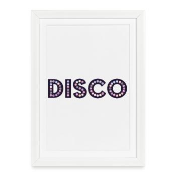 Discothèque - Affiche encadrée (27 × 37 cm) - blanc - Devant