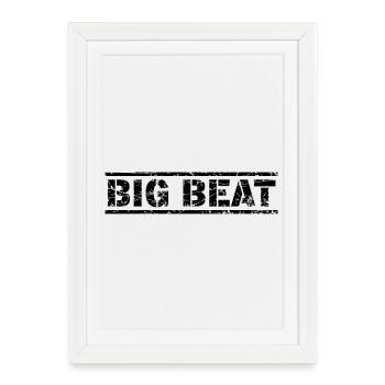 Big Beat - Framed poster (27 × 37 cm) - white - Front