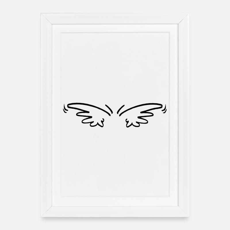 Balançoire - Affiche encadrée (27 × 37 cm) - blanc