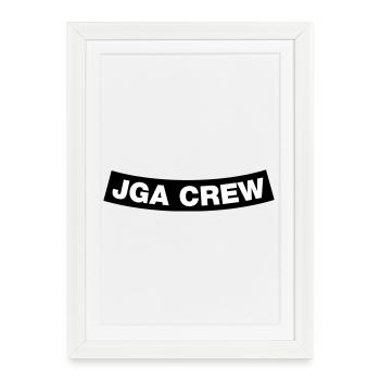 Bachelor Party Crew Element Bottom (MC Rocker Cowl Design) - Framed poster (27 × 37 cm) - white - Front