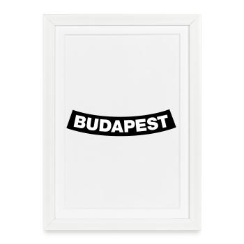 Budapest Chapter Element (Bachelor Party MC Rocker Design) - Framed poster (27 × 37 cm) - white - Front
