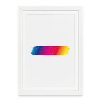 Color spectrum Flash dirty - Framed poster (27 × 37 cm) - white - Front