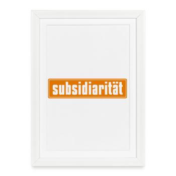 Explosion de couleurs abstraites sur toile - Affiche encadrée (27 × 37 cm) - blanc - Devant