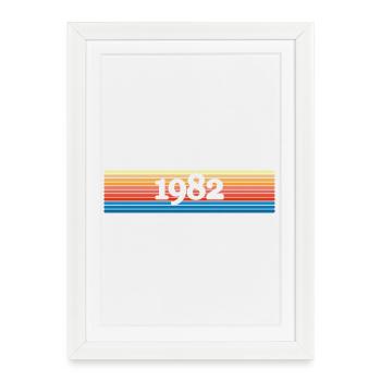 1982 - Framed poster (27 × 37 cm) - white - Front