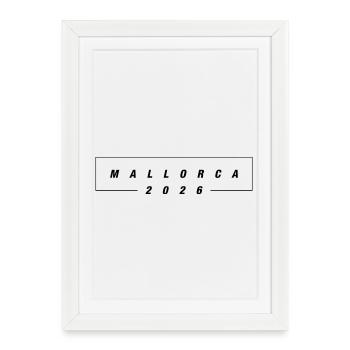 Mallorca 2026 - Framed poster (27 × 37 cm) - white - Front