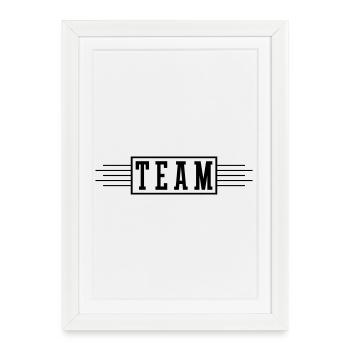 Team Stroke - Framed poster (27 × 37 cm) - white - Front