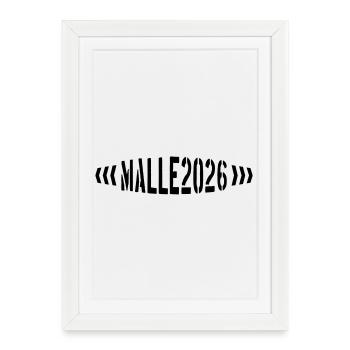 Malle 2026 - Affiche encadrée (27 × 37 cm) - blanc - Devant