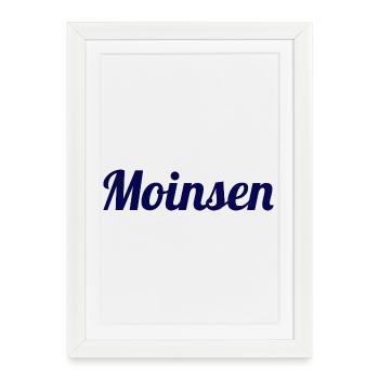 Moinsen! – The original for real Northern Lights - Framed poster (27 × 37 cm) - white - Front