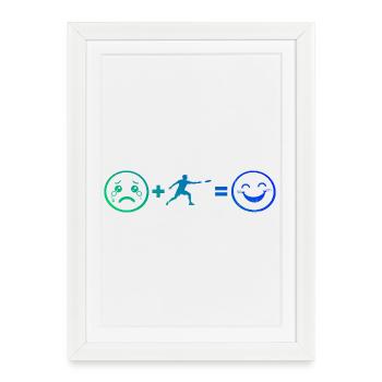 Cadeau ultime de frisbee pour le joueur ultime - Affiche encadrée (27 × 37 cm) - blanc - Devant
