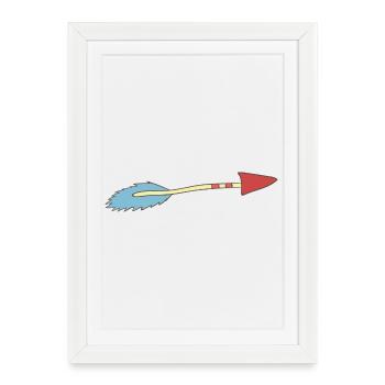 arrow - Framed poster (27 × 37 cm) - white - Front