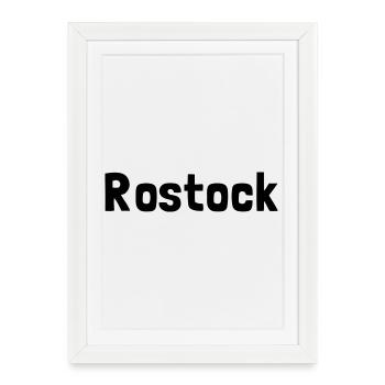 Rostock - Affiche encadrée (27 × 37 cm) - blanc - Devant