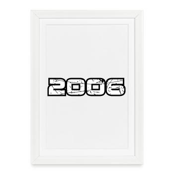2006 - Affiche encadrée (27 × 37 cm) - blanc - Devant