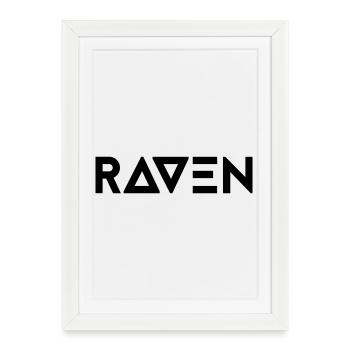 Rave - Affiche encadrée (27 × 37 cm) - blanc - Devant