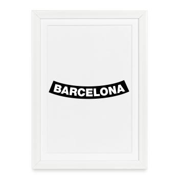 Barcelona Chapter Element (JGA MC-Rocker-Design) - Framed poster (27 × 37 cm) - white - Front