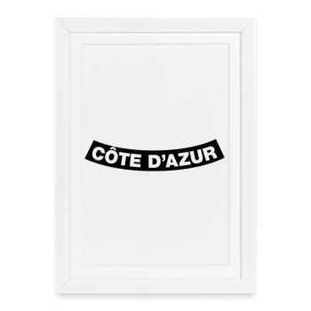 Côte D’Azur Chapter Element 1C (JGA MC-Rocker) - Gerahmtes Poster (27 × 37 cm) - Weiß - Vorne