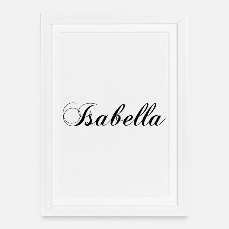 Isabella - Affiche encadrée (27 × 37 cm) - blanc