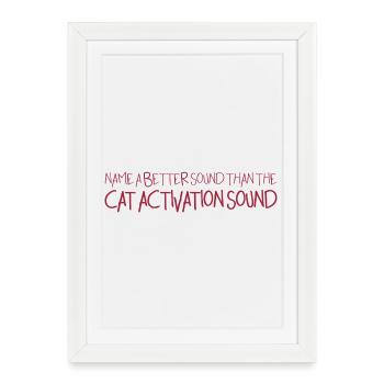 catactivation - Framed poster (27 × 37 cm) - white - Front