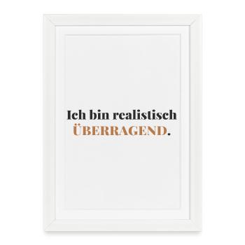 Je suis vraiment exceptionnel - Affiche encadrée (27 × 37 cm) - blanc - Devant