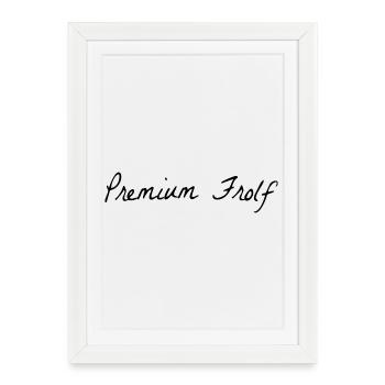Premium Frolf Disgolf - Affiche encadrée (27 × 37 cm) - blanc - Devant