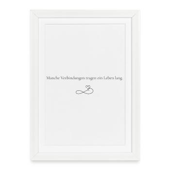 Connections for life - Framed poster (27 × 37 cm) - white - Front
