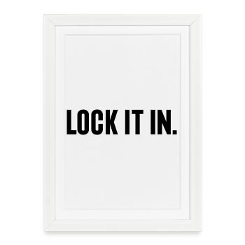 Basketball Lover Gift Lock It In - Framed poster (27 × 37 cm) - white - Front