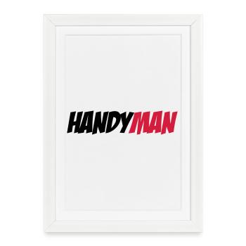 Handyman - Affiche encadrée (27 × 37 cm) - blanc - Devant