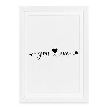 You and Me - Framed poster (27 × 37 cm) - white - Front