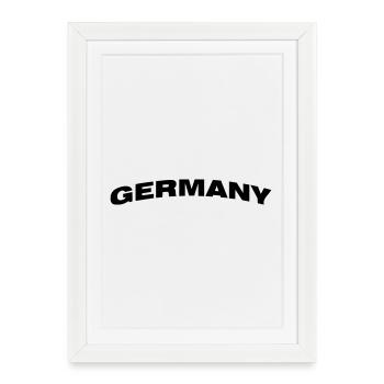 Germany - Framed poster (27 × 37 cm) - white - Front
