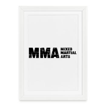 MMA - Framed poster (27 × 37 cm) - white - Front