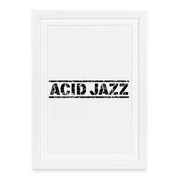 Acid Jazz - Affiche encadrée (27 × 37 cm) - blanc - Devant