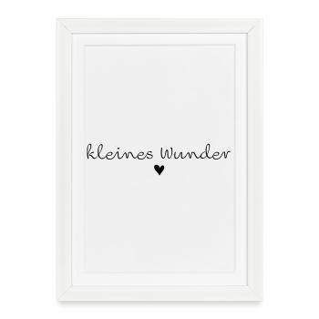 Kleines Wunder - Gerahmtes Poster (27 × 37 cm) - Weiß - Vorne