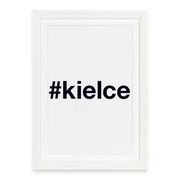 KIELCE Hashtag - Affiche encadrée (27 × 37 cm) - blanc - Devant