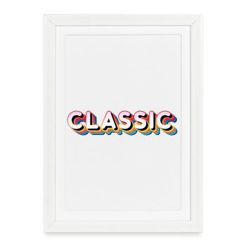Retro Classic - Framed poster (27 × 37 cm) - white - Front