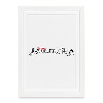 Football Evolution | Evolution Design - Framed poster (27 × 37 cm) - white - Front
