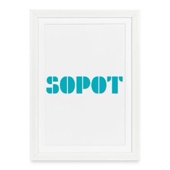 SOPOT Rétro - Affiche encadrée (27 × 37 cm) - blanc - Devant