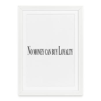 L'argent n'est pas tout - T-shirts à slogans - Affiche encadrée (27 × 37 cm) - blanc - Devant