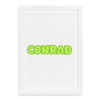 Conrad dans le rôle de Conrad - Affiche encadrée (27 × 37 cm) - blanc - Devant