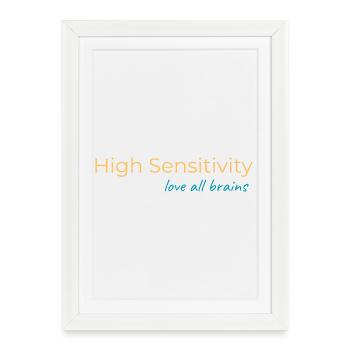 High Sensivity - Framed poster (27 × 37 cm) - white - Front