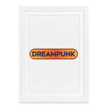 Dreampunk Sunset Gradient - Framed poster (27 × 37 cm) - white - Front