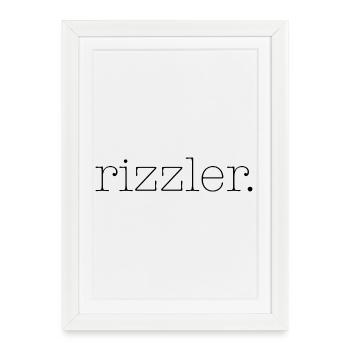 Étrier - Affiche encadrée (27 × 37 cm) - blanc - Devant
