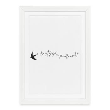 ŁASTOJČKA PODLEĆAŁA - Affiche encadrée (27 × 37 cm) - blanc - Devant