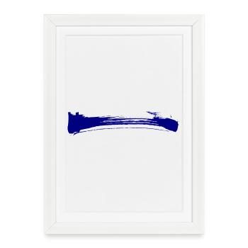 Stripes - Brush Stroke - Framed poster (27 × 37 cm) - white - Front