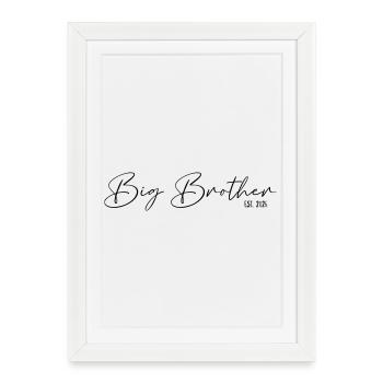 Big Brother fondé en 2026 - Affiche encadrée (27 × 37 cm) - blanc - Devant