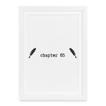 chapitre 65 : Anniversaire - Affiche encadrée (27 × 37 cm) - blanc - Devant